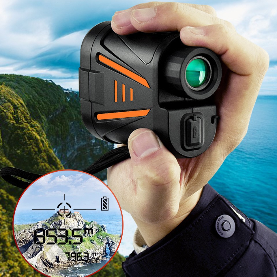New Golf Military Hunting Laser Rangefinder 1800 m High Clear Precision Height and Angle Measurement Handheld Ranging Telescope