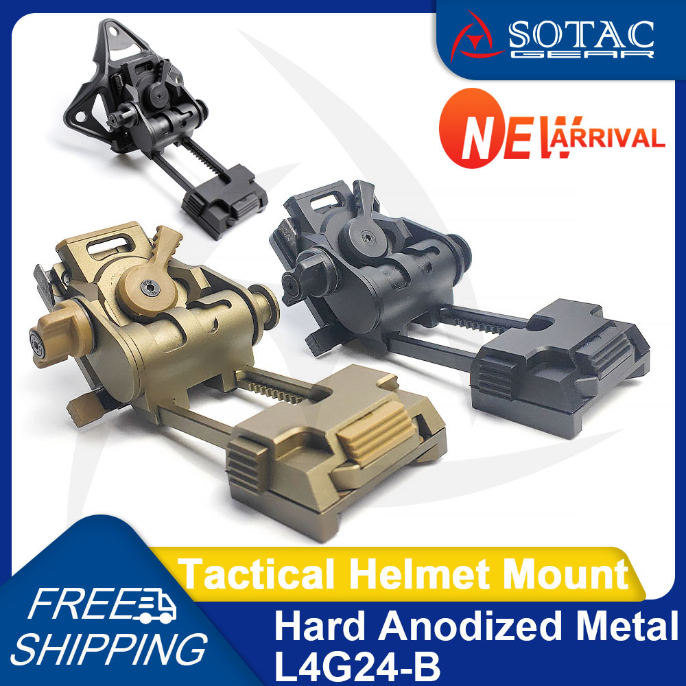 2024 New L4G24-B L4G24 B NVG Mount Hard Anodized Metal For PVS15/18 GPNVG18 Night Vision Bracket Tactical Weapon Accessory