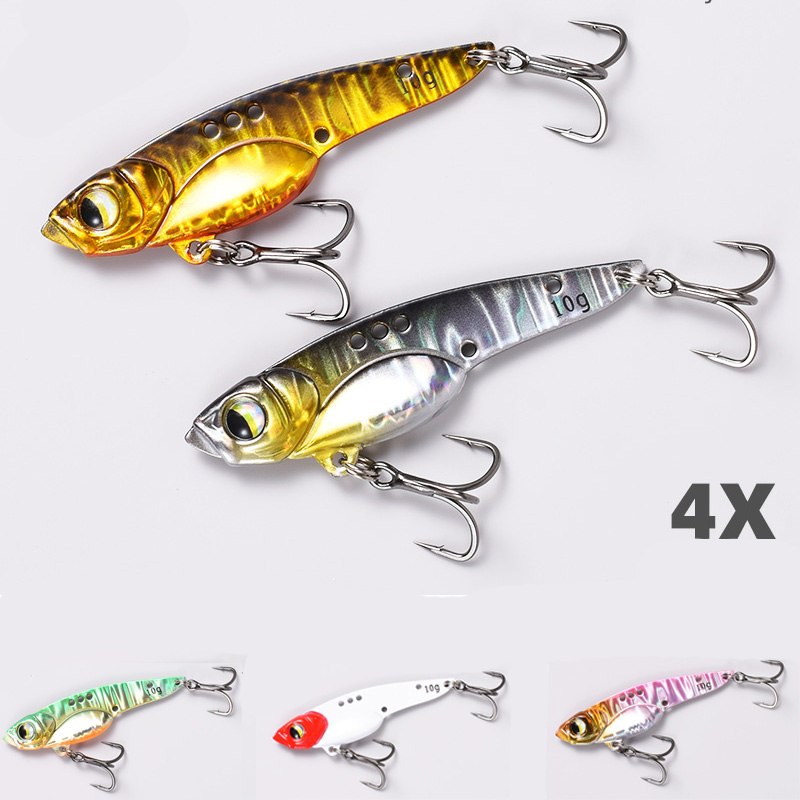 New Thin Back Vib Lure Set Lead Copper Spinnerbait Super Long Casting Special Freshwater Fishing Bait
