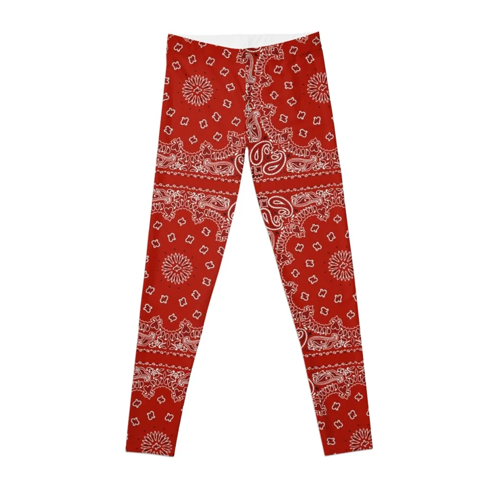 Red Bandana Leggings for physical workout clothes for Sports pants woman Women's fitness Womens Leggings