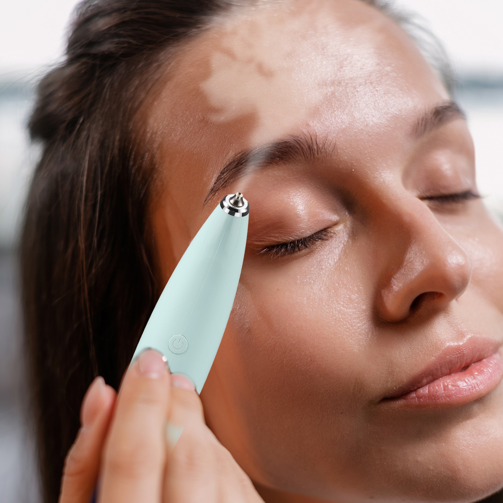 H held Oxygen Meter Facial Mister Mini Steamer Portable Spray Women ABS Material Moisturization Travel Size Skincare Gift