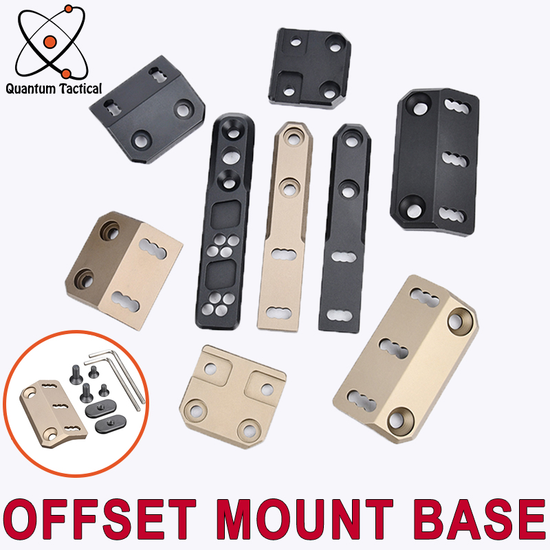 WADSN Tactical M300 M600 Flashlight Offset Mount Base For 20MM Mlok keymod Rail Outdoor Weapon Scout Light Airsoft Accessories