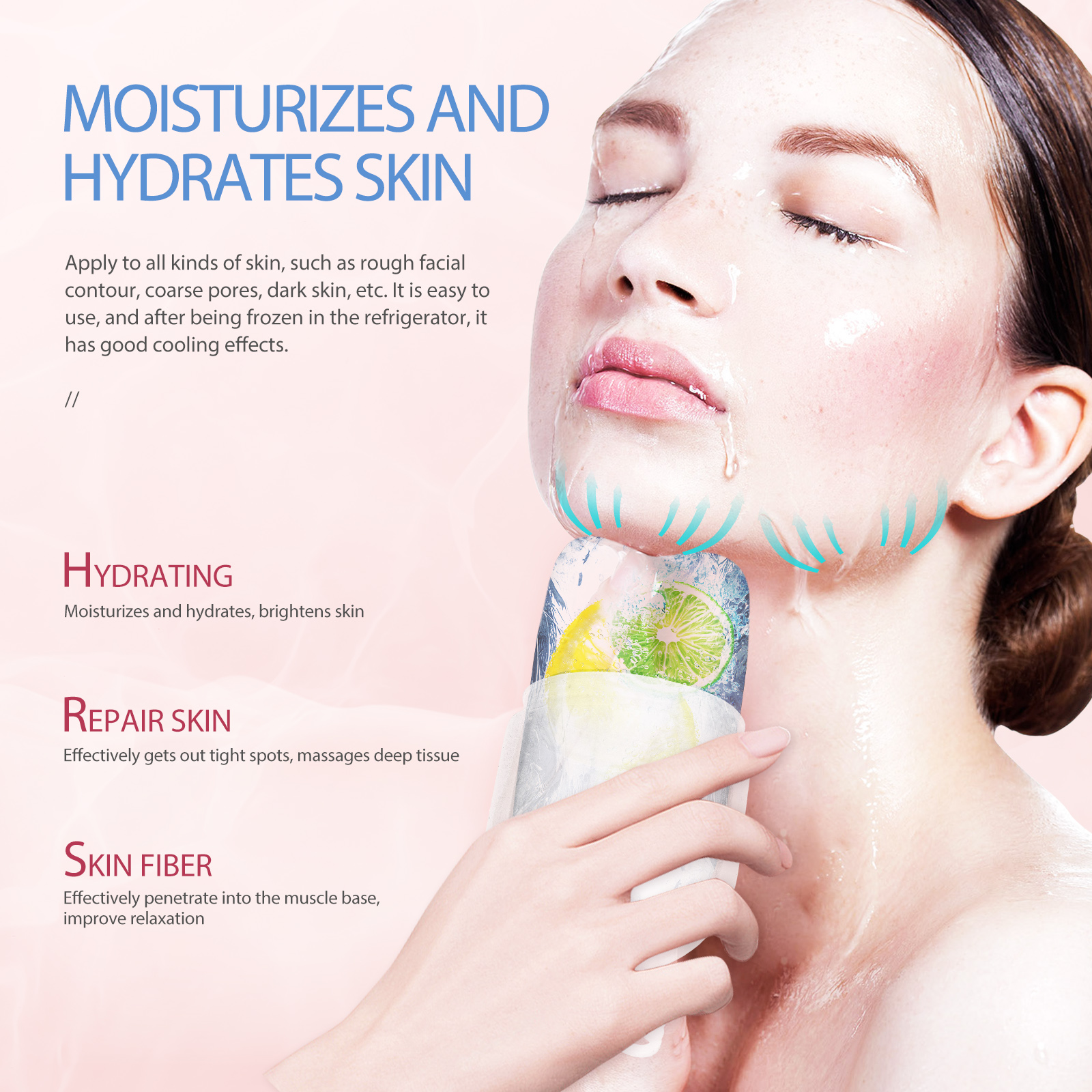 Ice Massage Roller Mold Facial Tool Skincare Tools Silicone Rollers for Women Face