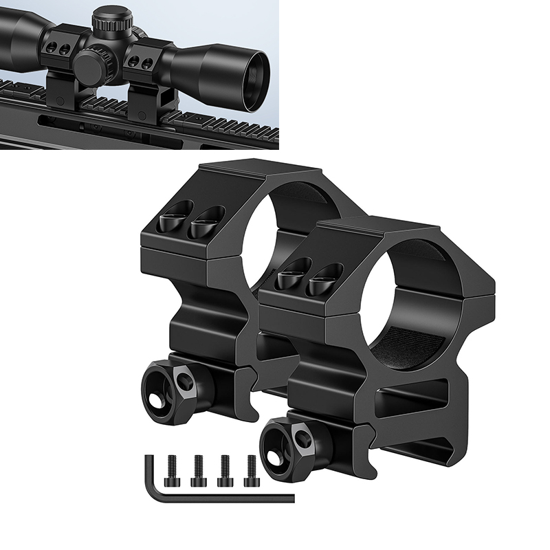 CVLIFE Rifle Scope Rings 1inch Diameter Optics Ring Riflescope Mount - Compatible with 20mm Picatinny Rails 2 Pieces Aluminum