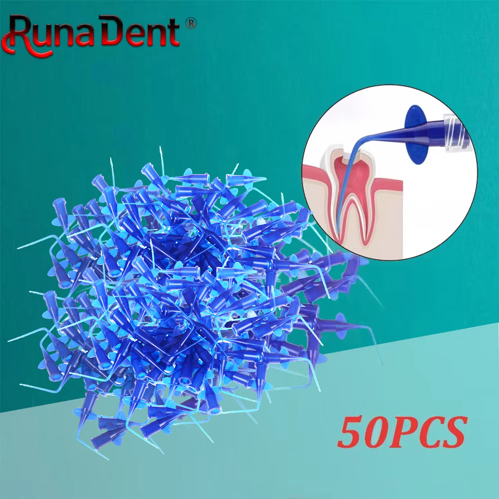 Blue Disposable Dental Irrigation Tips | Professional Teeth Whitening Syringe Tips for Dentists - Medical Grade