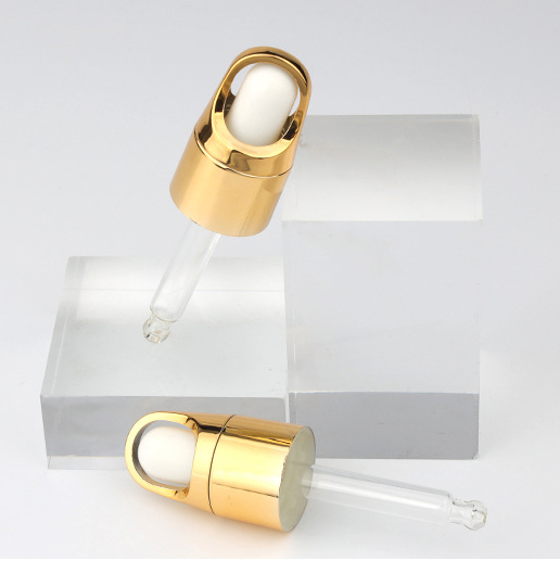 Basket PP Burette Refined Oil Bottle Burette Shiny Gold Silver Aluminium Gasket Dropper Cover with Pipette White Rubber Head