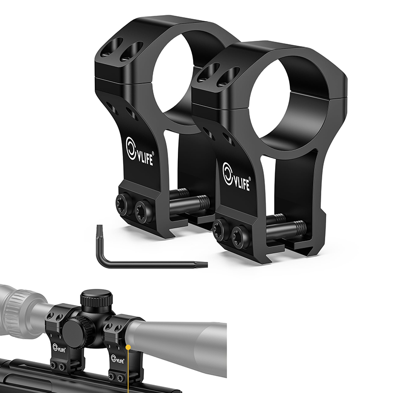 CVLIFE 1 inch Rifle Scope Rings Riflescope Optics Mount Kit compatible with Dovetail 11 mm or 3/8 Rails 2 Pieces Aluminum