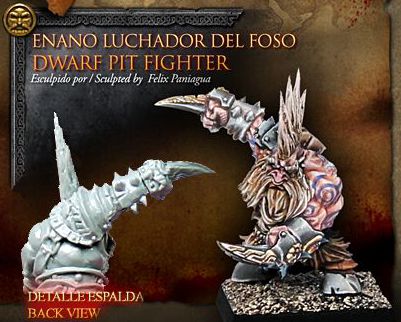 model kit resin kit Avatars of War dwarf fists sets Berserker 28mm