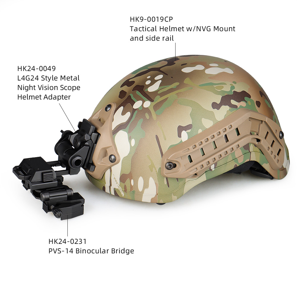 Free Shipping Tactical  PVS-14 Night Vision Mount Adapter Adjustable Binocular Bridge Holder Mount On Helmet OS24-0231