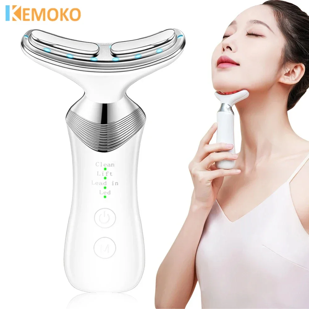 Face Neck Beauty Device Facial Massager Anti Wrinkle Skin Lifting Rejuvenation Thin Double Chin Vibrator Massage Beauty Care