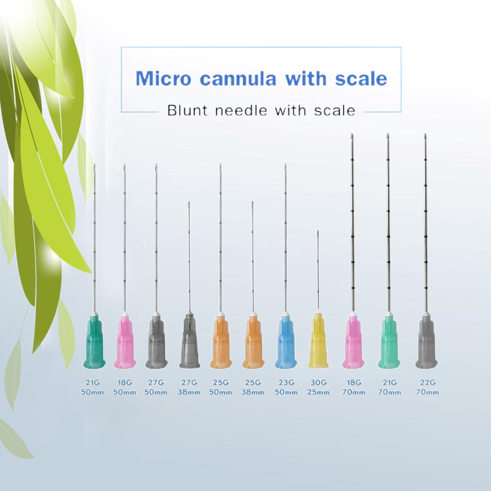 Disposable blunt tipped insertion tube 22g, 23G, 25G, 27G, 18G, 50mm, 70mm blunt tipped puncture needle insertion tube 14g, 90mm