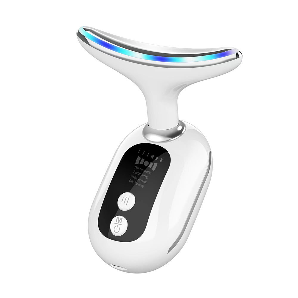 Smart Neck Massager - Portable EMS Home Use Beauty Device for Neck Relaxation & Wrinkle Reduction