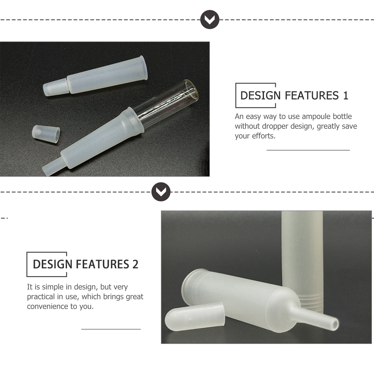 25pcs Ampoule Lids Dropper Cap Vial Cover 1ml Hyaluronic Ampoule Bottles Mouth Cover Serum DIY Tools Women Practical Gift