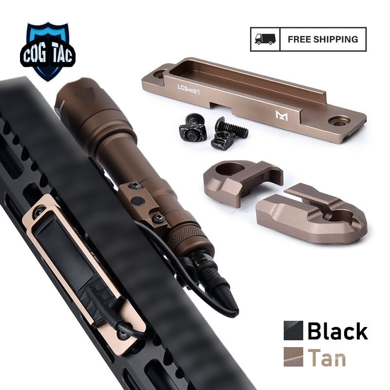 Surefir M300 M600 M300A M600C Scout Light With M-LOK KEYMOD Rail Mount Pressure Pad Tail Switch Hunting Lighting Mount Set