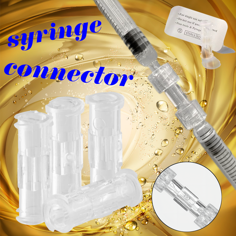 Luer Thread Connector Pp Material Transparent Syringe Double-Way Connector Easy And Durable Use In Sterile Environment Drug Guid
