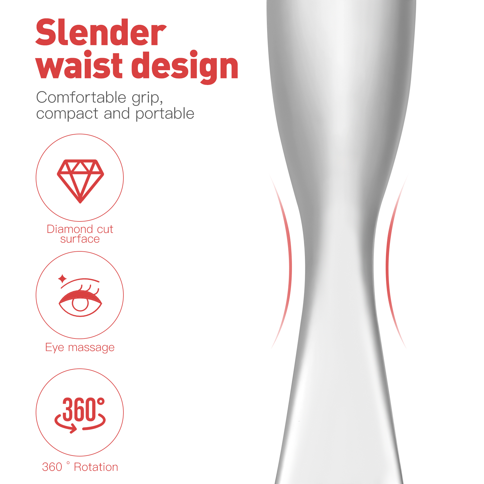 Eye Cream Massager Zinc Beauty Roller Skin Care Device Compact Eye Tool Sticks Fatigue Relief Promotion Long Use Portable Gift