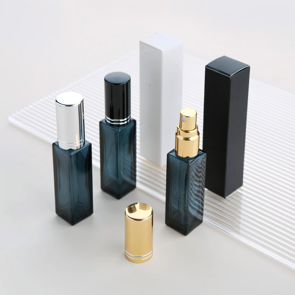 10ml Thick Glass Spray Perfume Bottle With Packing Box Empty Glass Perfume Bottle Atomizer 10/20/30/40 pcs