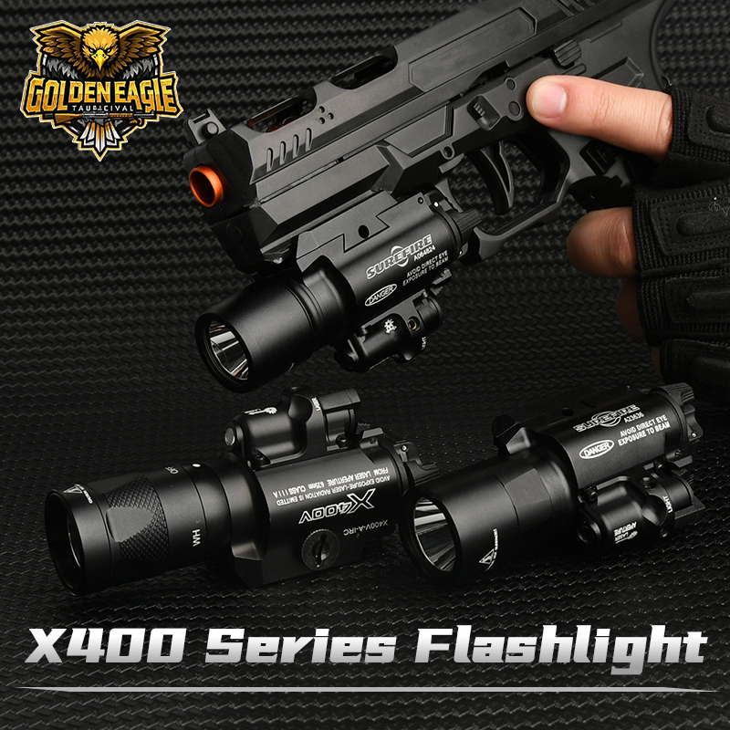 Surefire X400 Series Hanging WADSN Flashlight LED Strobe For Tactical Airsoft Scout Weapon Pistol Gun Hunting Light X400V X400U