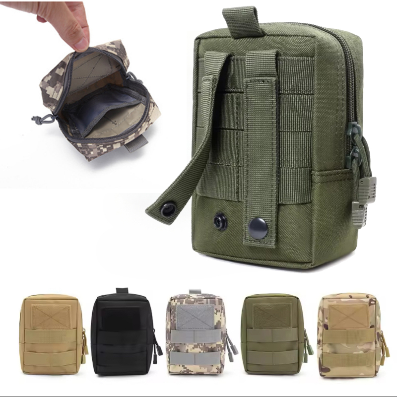 Outdoor Tactical EDC Pouch Utility Medical Molle Waist Bag Survival Tool First Aid Storage Pack Pouch Camping Hunting Bag