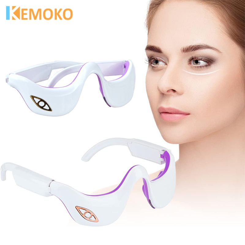 EMS Pulse Vibration Under-Eye Massager Anti-Ageing Wrinkle Dark Circle Removal Skin Rejuvenation Current Relaxing Beauty Care