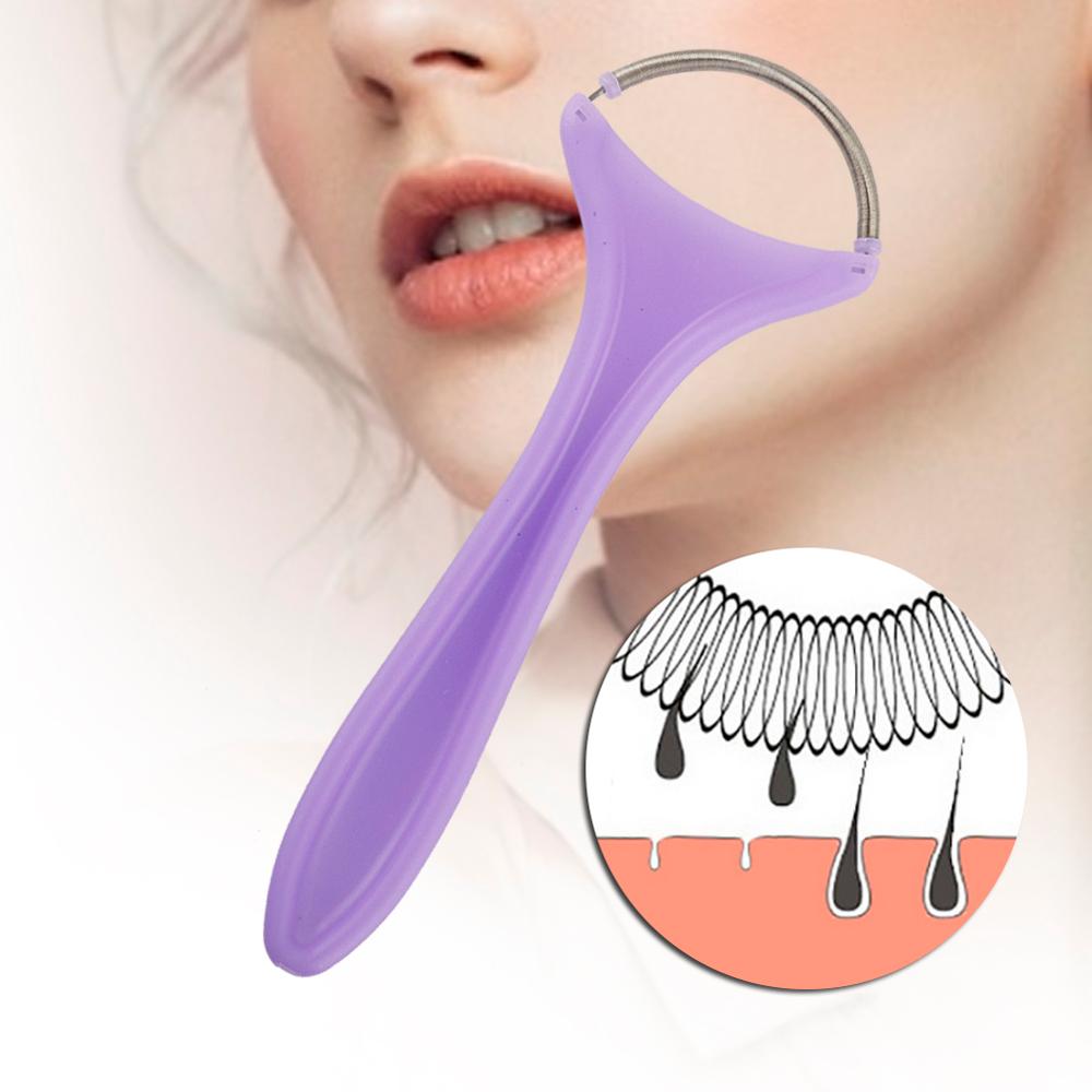 Up And Down Rolling Face Epi Roller Hair Remover Remove Forehead Chin Cheeks Professional Face Hair Removal Tool Purple Portable