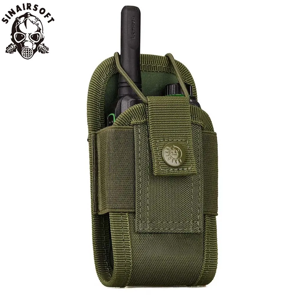 Molle System Walkie-talkie Bag Multifunctional Camouflage Accessory Bag Outdoor Sports Wireless Calling Machine Bag Pocket