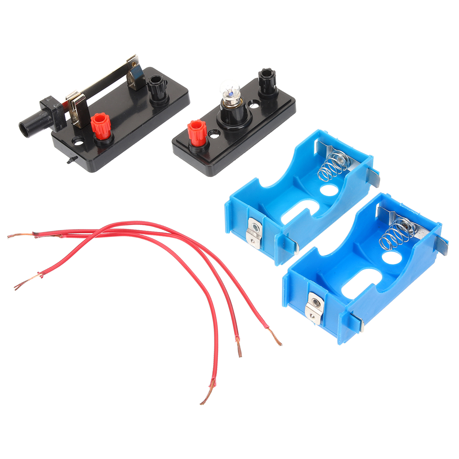 1 set Circuit Experiment Kit Electrical Kids Diy Electronic Kits Tools Light Bulb Board Science Projects Toys Educational STEM