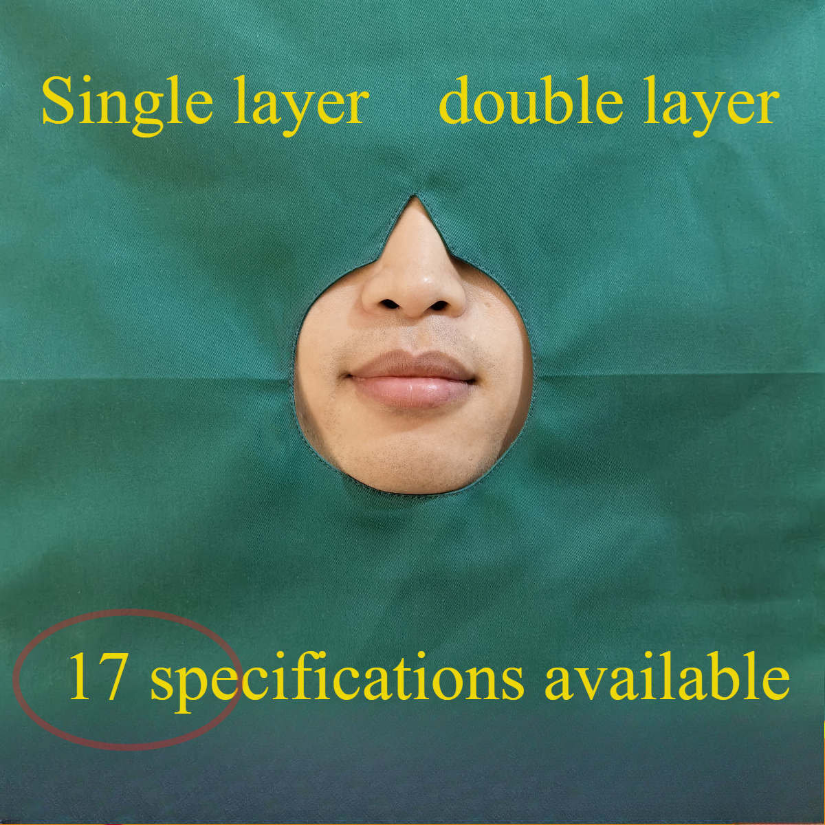 17 Dental Materials Oral Implant Surgery Oral Cavity Towel Pure Cotton Disinfection Room Towel Dark Green Disposable Consumables