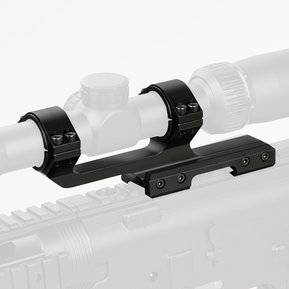 PPT, PP24-0200 Rifle Scope Mount, Dual Ring 25.4/30MM, 6063 Aluminum Black Color For 21.2mm Rail For Outdoor Hunting