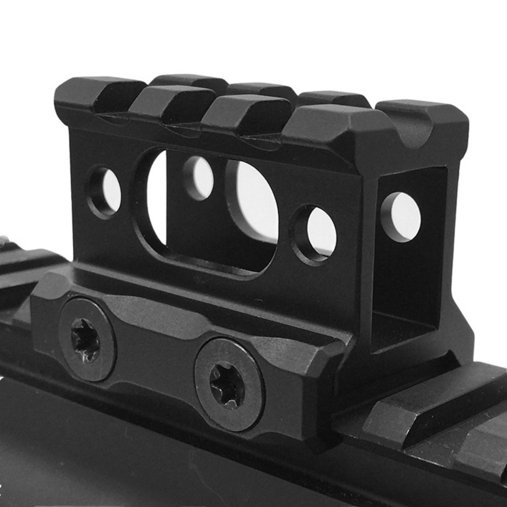 Riser Mount 1" Height Picatinny Short Riser Mount Aluminum Alloy Scope Riser Base Mount 20mm Picatinny Rail