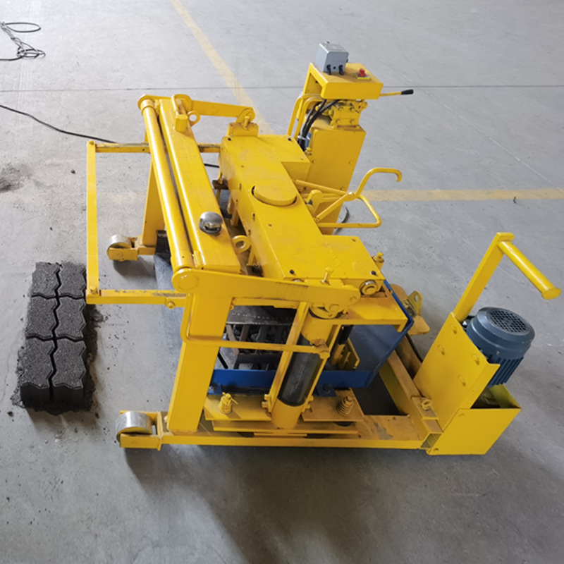 Large Mobile Walking Hydraulic Concrete Press Cement Hollow Block Forming Machine Pavement Brick Making Machine Customizable