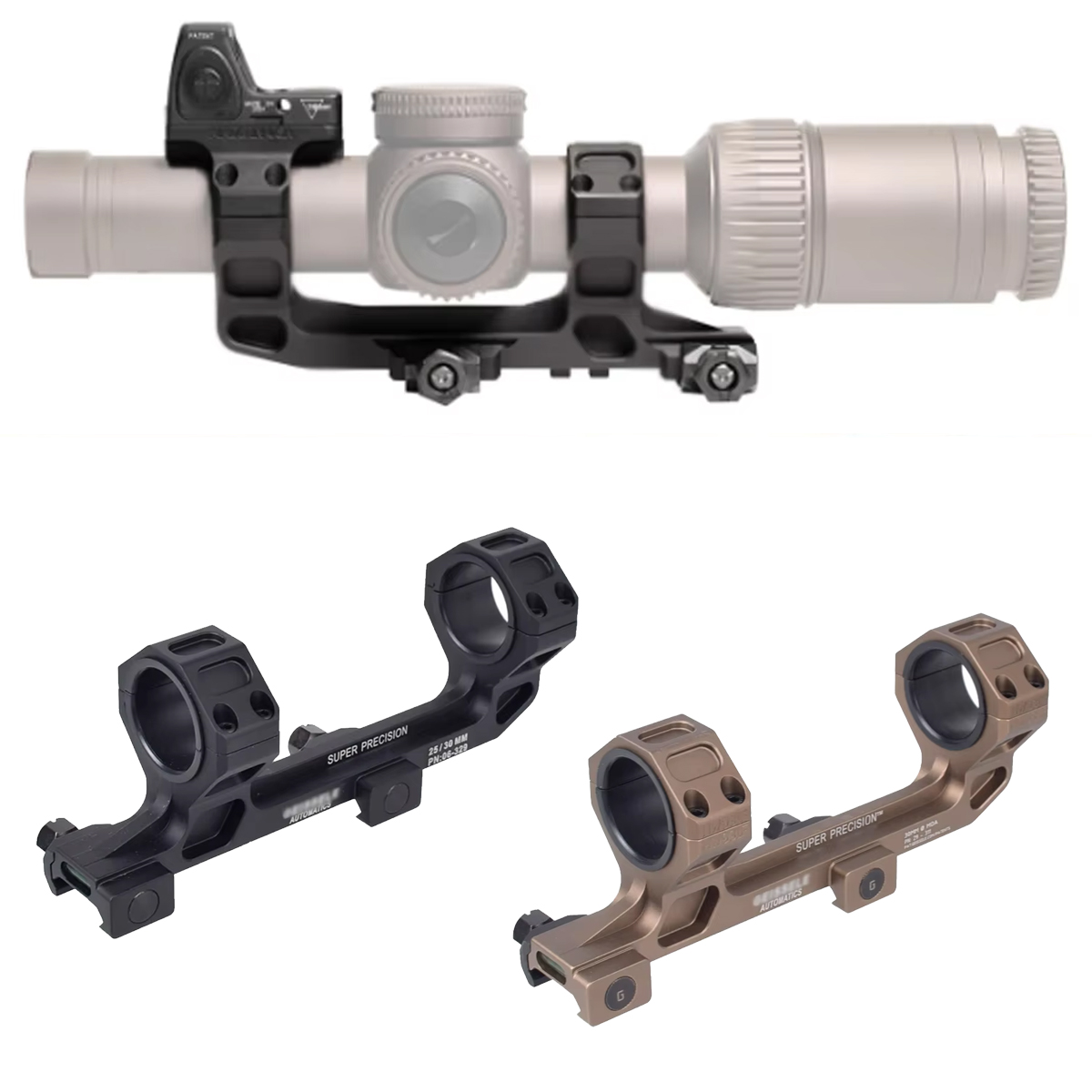 Tactical GE Automatics M4 M16 Ar15 rifle Optic Scope Mount 25.4mm/30mm QD Rings Optical Bubble Level For 20mm Picatinny Rail