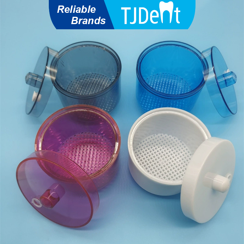 TJDent Heat-Resistant Dental Disinfection Box Soak Burs Block Drills Sterilizing Case Cleaning Immersion Case Dentistry Lab Tool