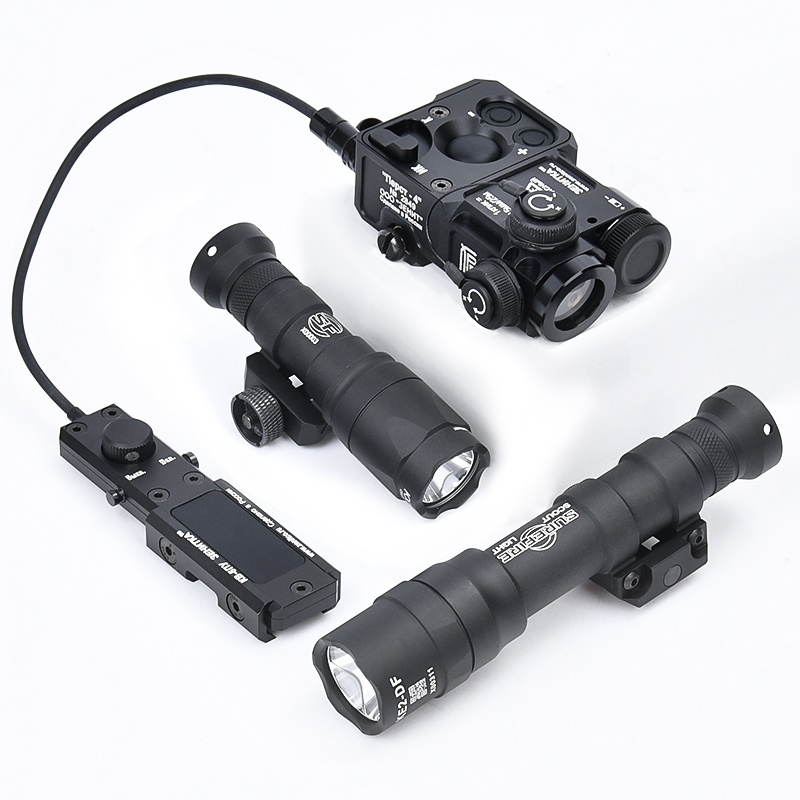 Tactical Sureifr M600DF M300A Flashlight LED Light Perst 4 Red Green Blue IR Strobe Laser Airsoft Accessory Outdoor Hunting Game