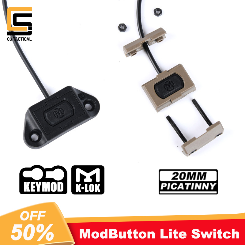 WADSN Tactical Modbutton Pressure Switch for M600 M300 PEQ-15 DBAL NGAL Weapon Guns Flashlight Airsoft Gun Scout Accessories