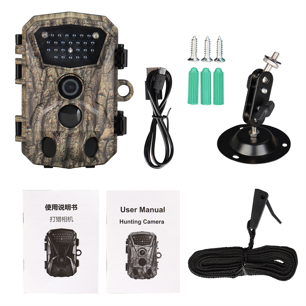 Wildlife Camera Digital Trail Camera  Photo Traps Camera Waterproof IPX6 Capture Wildlife Photo for Hunting Outdoor OS37-0038