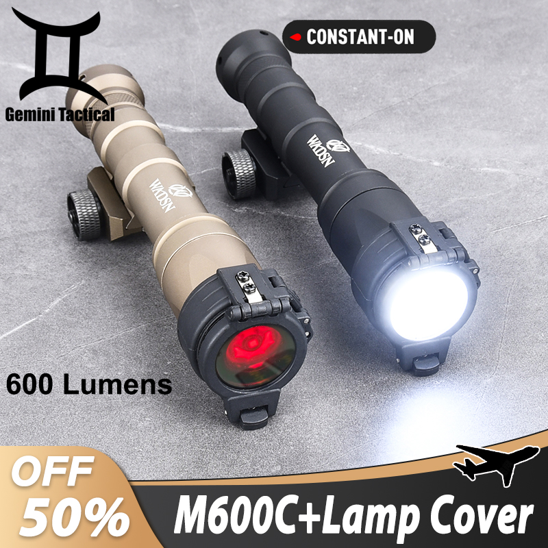 Tactical M600C Scout Flashlight Airsoft M600 600Lumens White LED Light Diffuser IR Fill Lights Lamp Cover Hunting Accessories