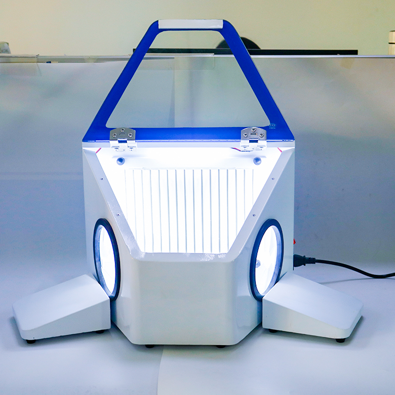 Shadowless Lamp Vacuum Cleaners Solve Dental Clinic Dust Pollution Sandblasting Polishing Collector Cabinet