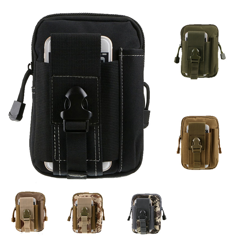 Outdoor Sport Tactical Molle Pouch Waist Bag Hiking Climbing Camping Tool Belt Pack Bag Running Travel Hunting Small Pocket