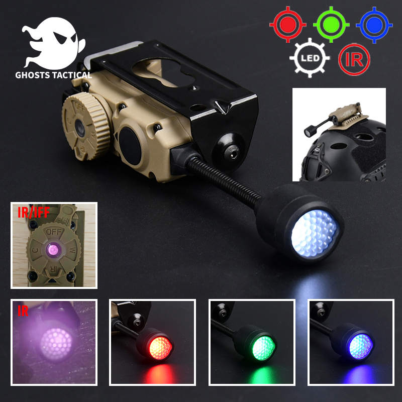 Tactical Helmets Airsoft Flash Light Green Red IR Hunting  Helmet Flashlight Lamp Survival Safety Outdoor Multipurpose