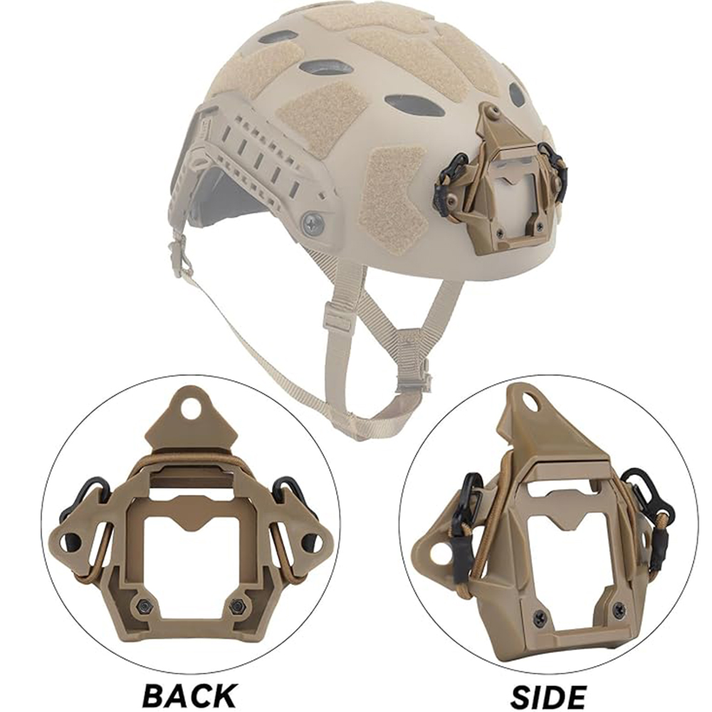 Tactical Helmet Night Vision Mounting Bracket, Sports Camera Mount Base ,Suitable for Tactical Hunting and Outdoor Sports