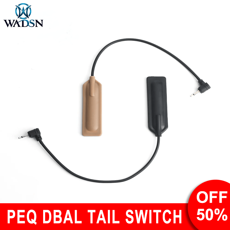 WADSN Tactical Flashlight Pressure Pad Tail Control Switch Airsoft Indicator  PEQ DBAL Laser Pointer Switch Accessories WEX430