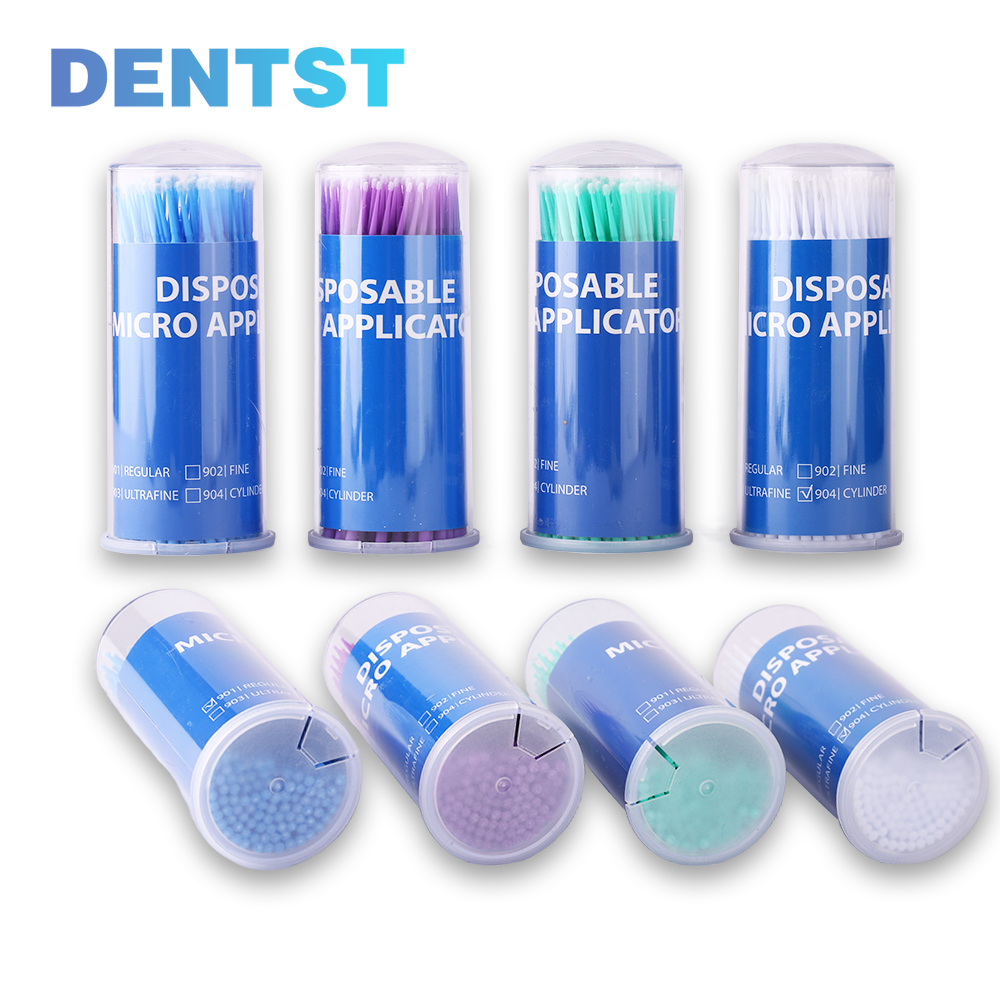Dental Micro Brush 100Pcs Bottle Disposable Applicators Teeth Dentist Materials Oral Care Clean Odontologia Extension