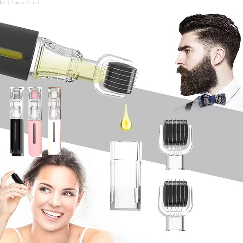New Titanium Needle Roller,Lip Roller,Derma Roller,Beard Growth Roller,Beard Hair Growth Roller,Beard Treatment & Serum Applicat