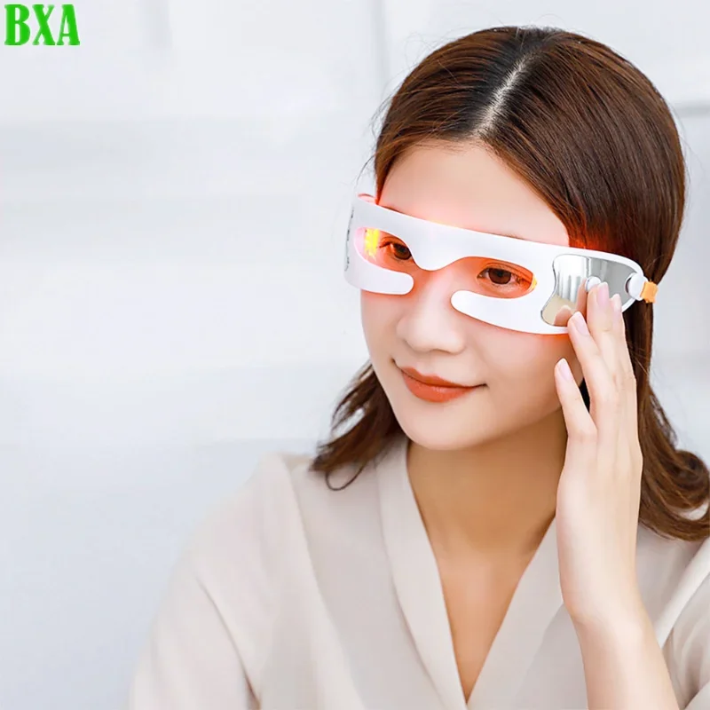 Light Therapy Eye Massager Anti-Wrinkle Eye Massage Anti-Aging Care LED Hot Massage Rechargeable Massage Beauty Tool