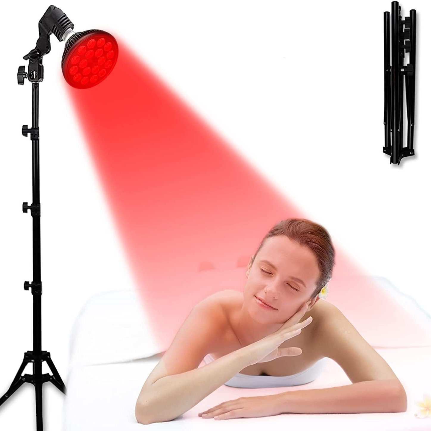 Portable 660nm 850nm Red Near Led Face Light 54w Beauty Tool
