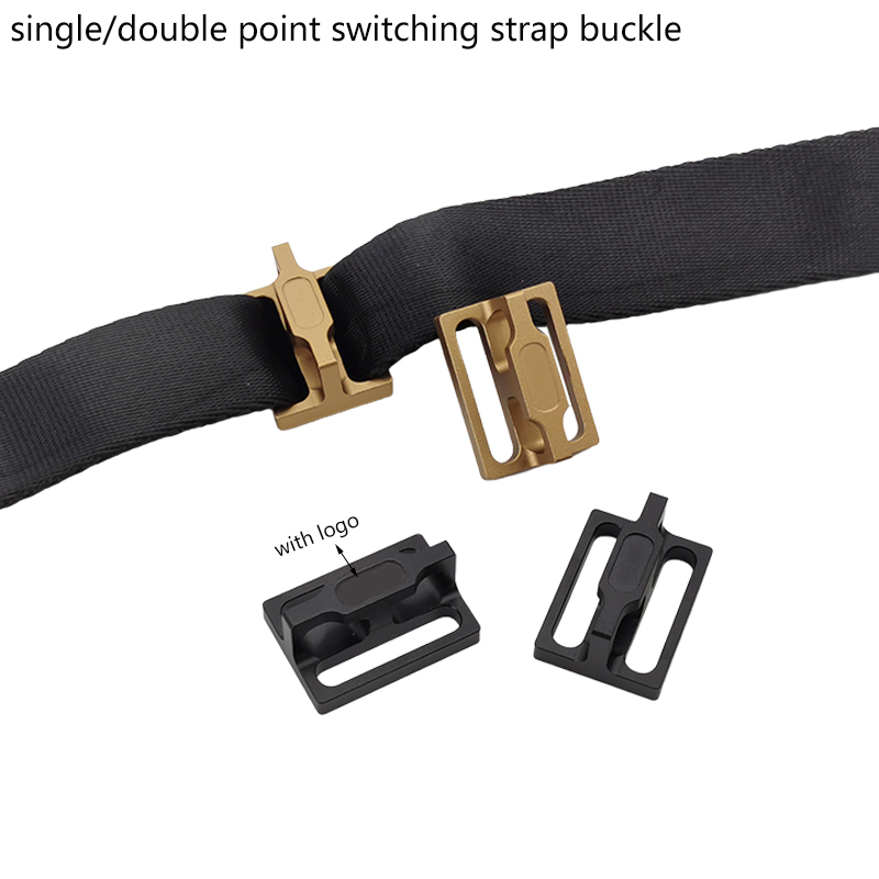 Tactical POI HKR-2N1 Single Double Point Straps Button Rifle QD Sling Compatible Triglide Mount Adapter Airsoft Weapon Accessory