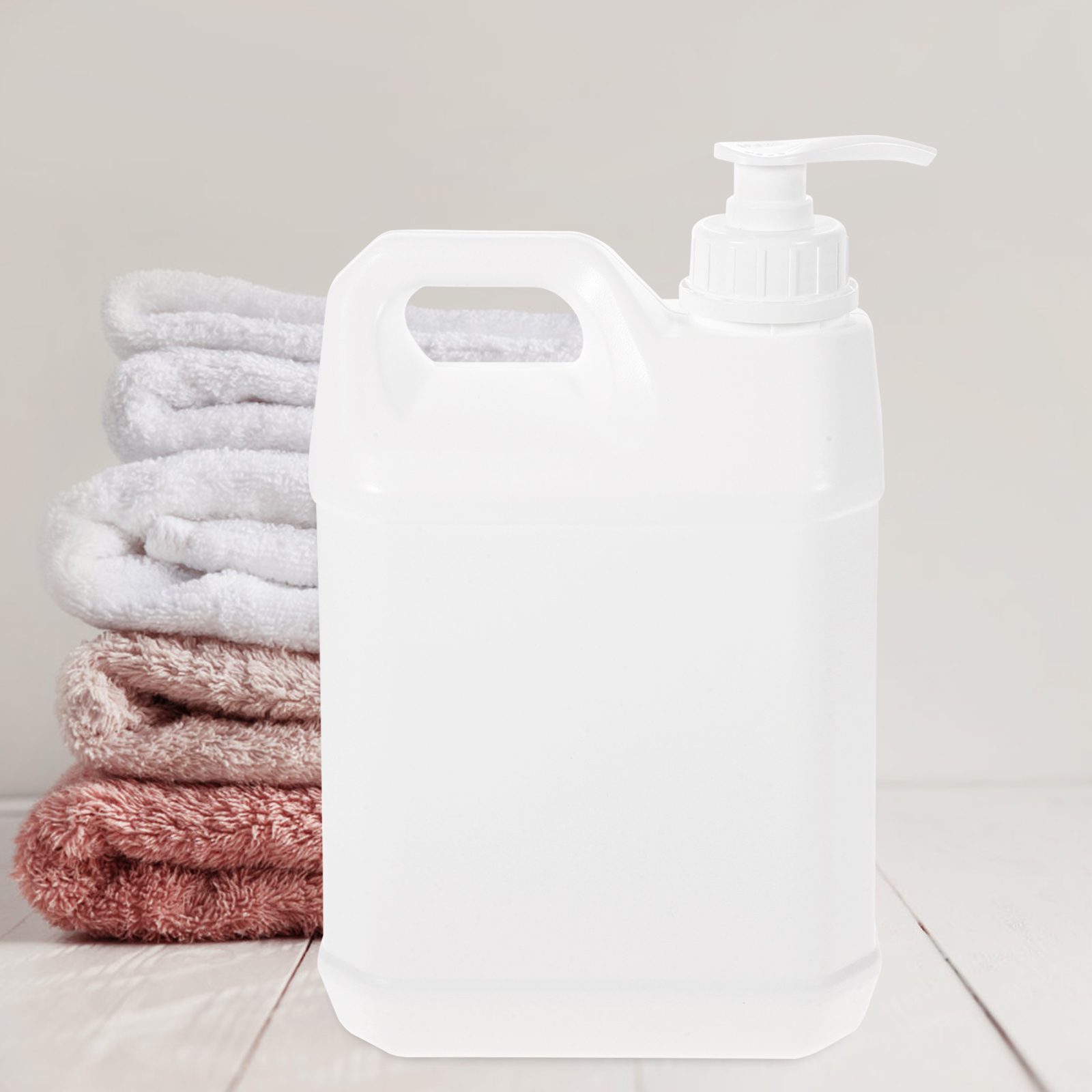 Square Reusable Refillable Pump Bottle With Anti Theft Ring Soap Dispenser Container For Wash Shampoo Gel Liquid