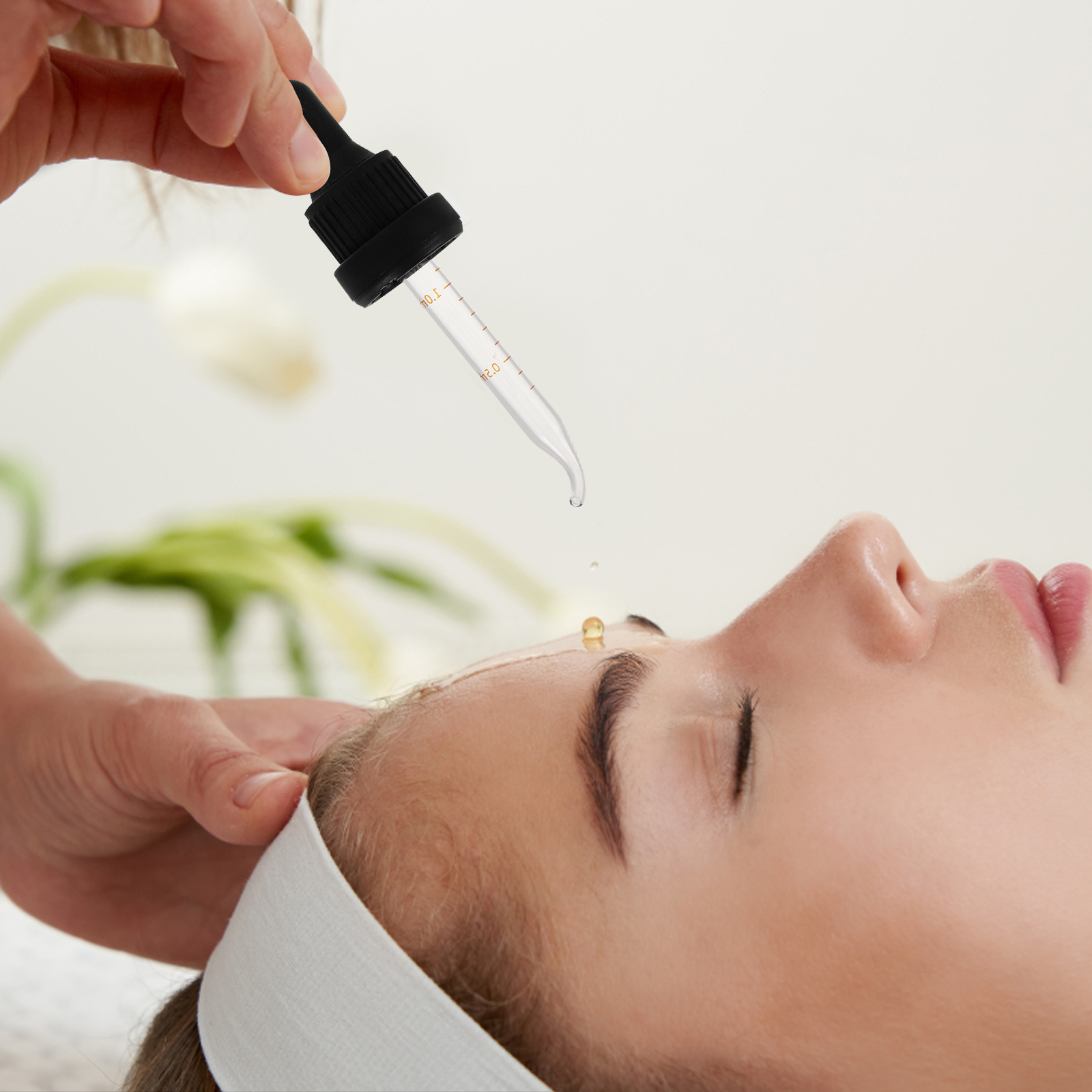 5pcs Essential Oil Tops Graduated Pipettes Leakproof Liquid Top Reusable Plastic Transfer Pipette for Perfume Oil for Face