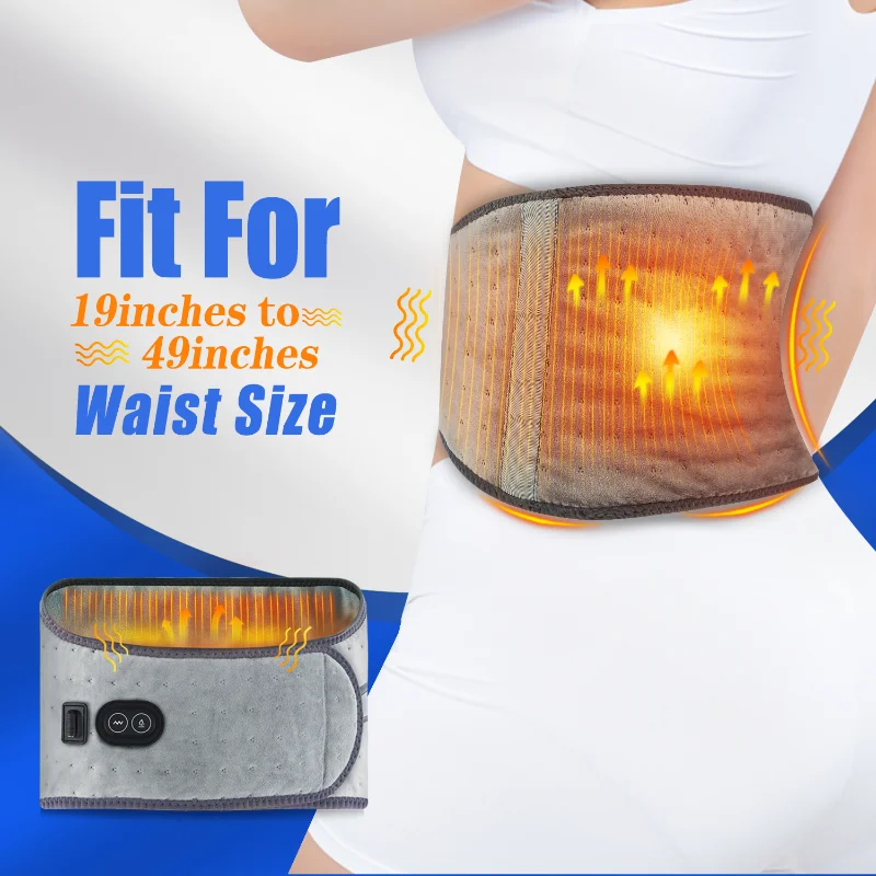 Electric Back Massage Belt Infrared Heating Waist Massager Warm Hot Compress Waist Back Support Muscle Relaxation Health Care